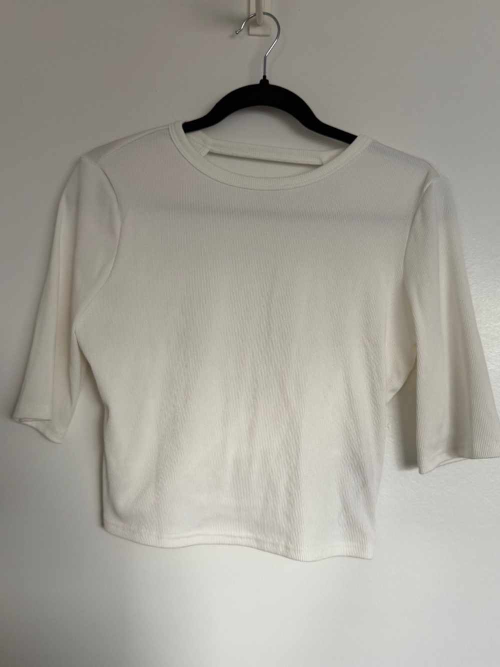 CIDER Round Neck Backless Short Sleeve Top - Size XL